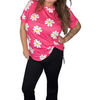 Lovesoft - Daisy Printed Crewneck T Shirt