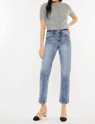 Kancan - Calça Jeans com Bainha Acabada e Perna Reta