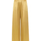 Greek Archaic Kori - Glossy Satin Elastic Waist Pants