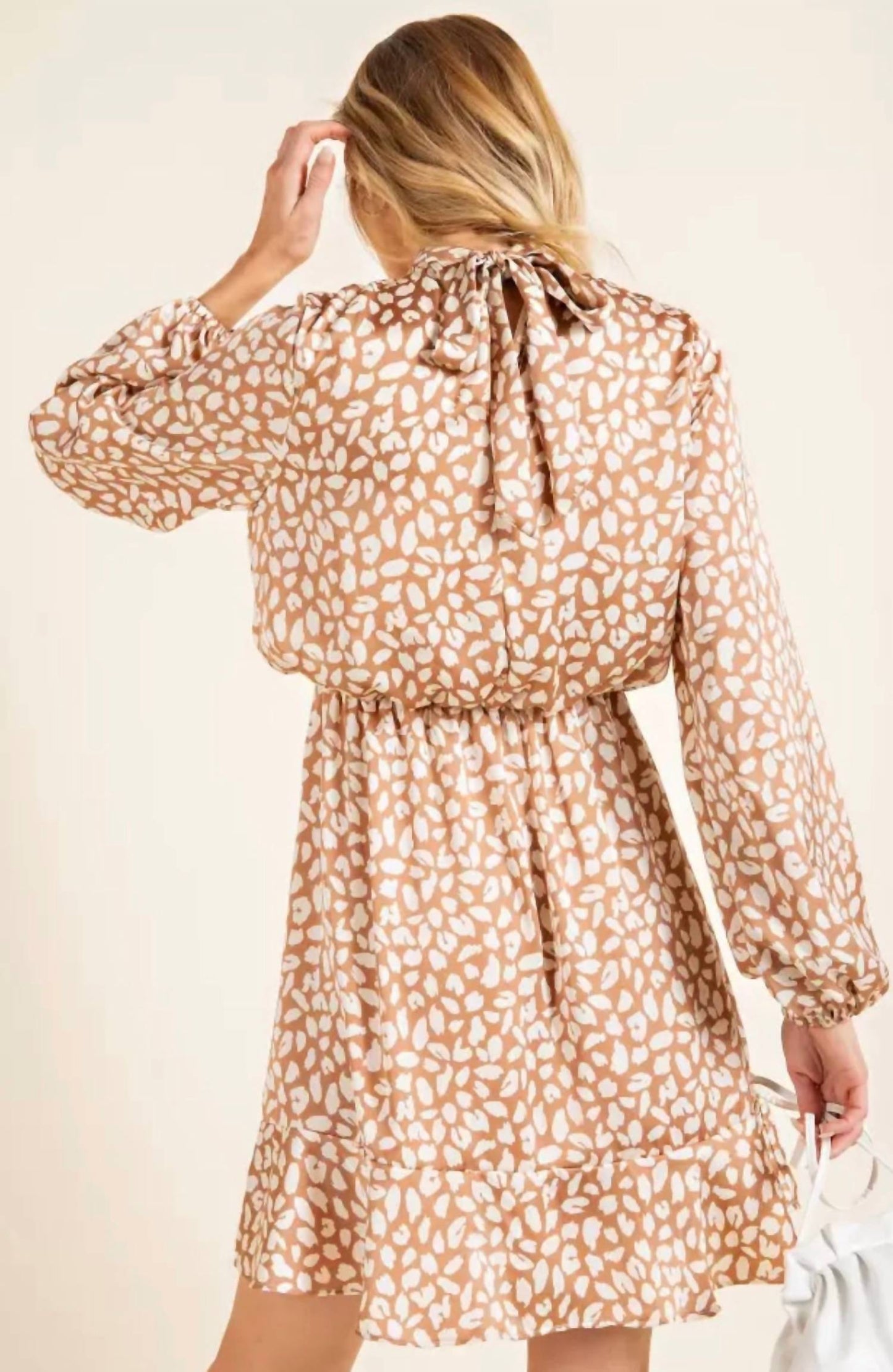 143 Story - Leopard Satin Mini Dress (plus Size)