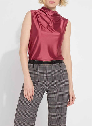 Lysse - Blusa de malha de cetim Irina