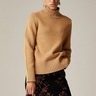 J.Crew - Suéter de gola alta de algodão