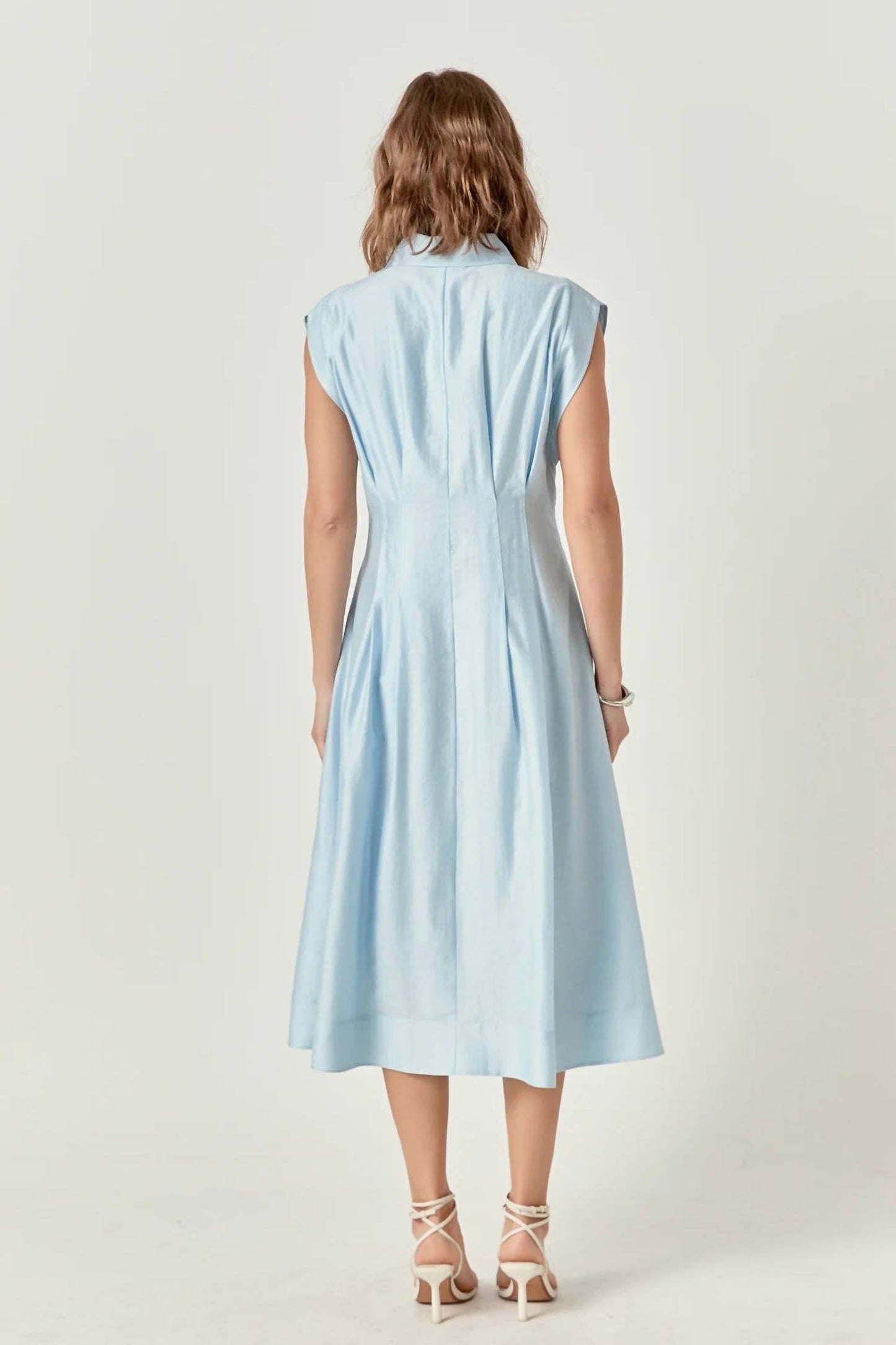 2.7 August Apparel - Women's Contrast Stitch Midi Dress