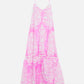 Juliet Dunn - Palladio Print Sash Bow Back Midi Dress