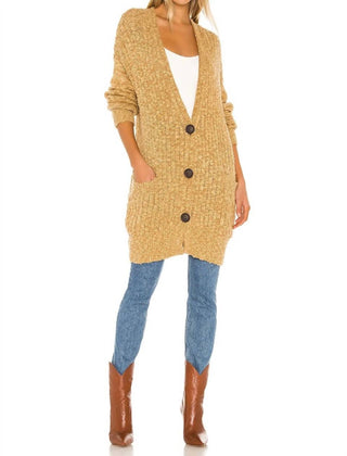 Free People - Sunset Drive Oversized Cardigan Sweater Knit Brindle