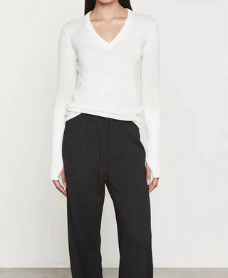 Enza Costa - Fine Cashmere V-neck Top