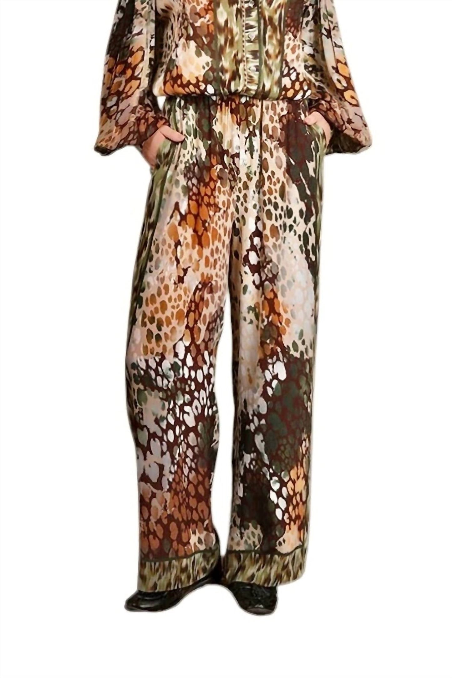 -Bl^Nk- - Evaline Printed Trousers