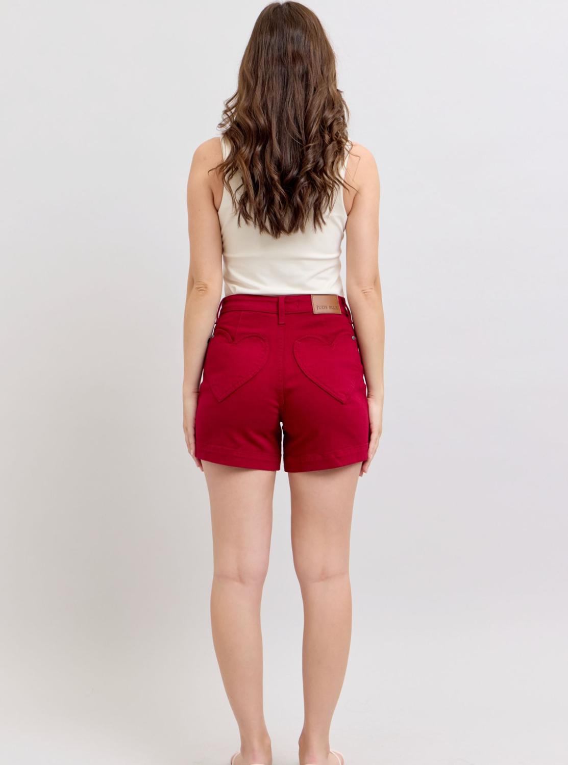 Judy Blue - Tummy Control Heart Pocket Trousers