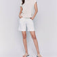 Charlie B - Cap Sleeve Tee with Chest Pocket Detail