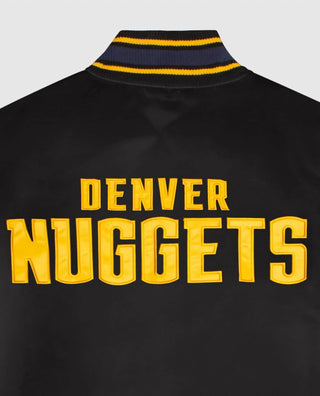 Starter - Men's Denver Nuggets Satin Full-snap Jacket