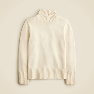J.Crew - Suéter de gola alta de algodão