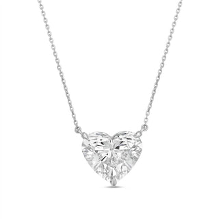Diana M Jewels - Lab Grown Diamond Solitaire Heart Pendant Necklace