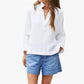 Frank & Eileen - Gabi Linen Popover Top