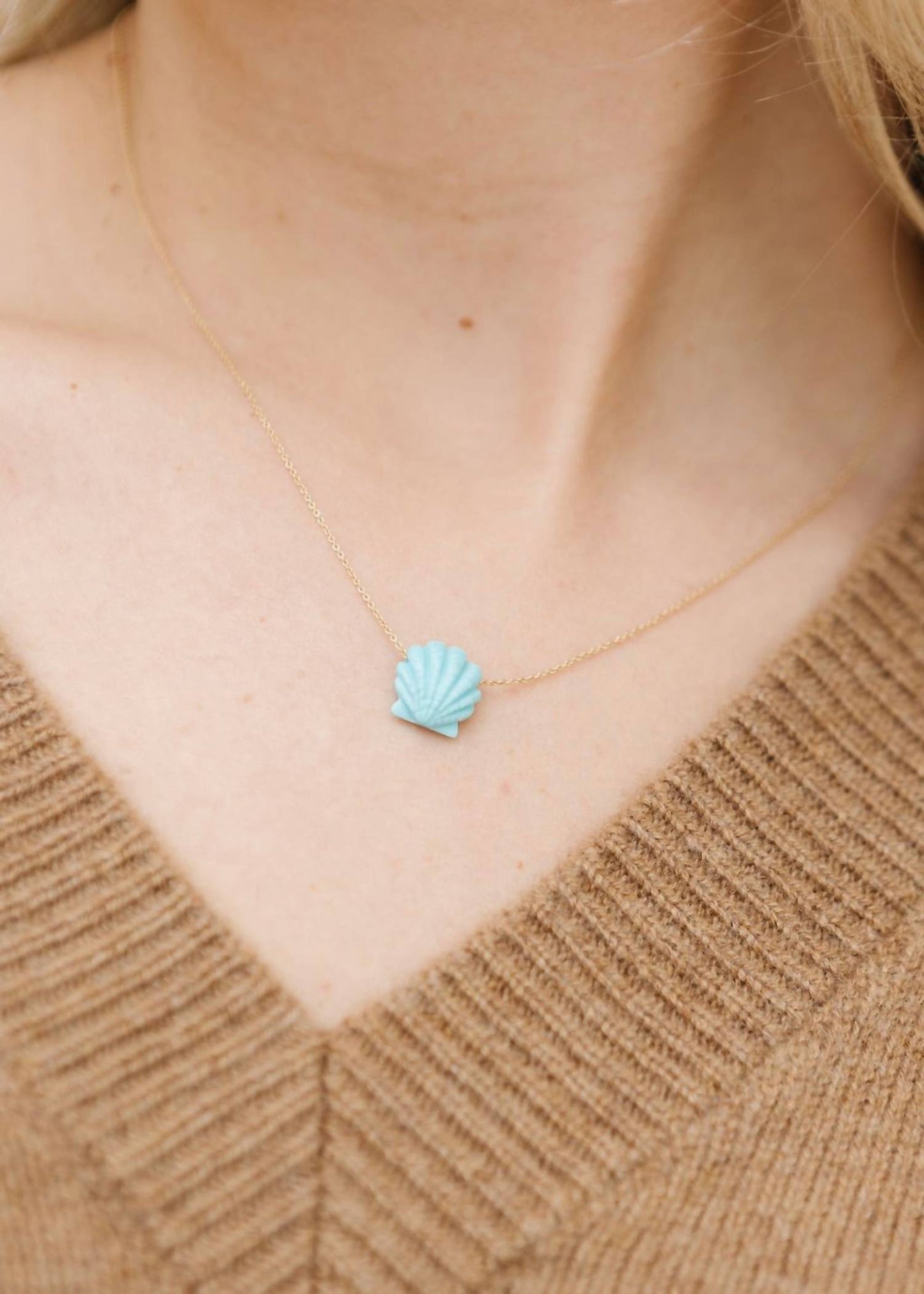 Aliita - Women's Concha Turquoise Necklace