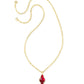 Kendra Scott - Women's Abbie Pave Frame Long Large Pendant Necklace