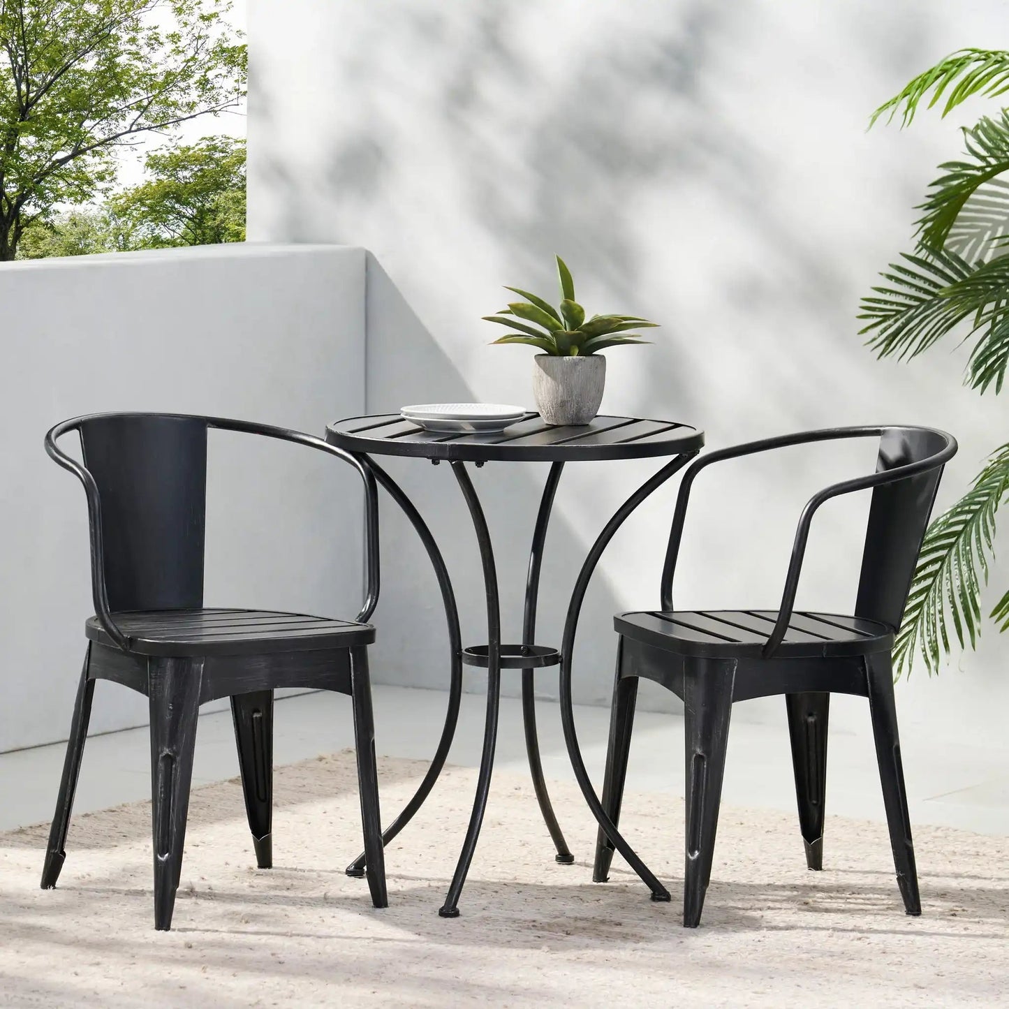 Yearn 3 Piece Bistro Set With Table and 2 Chairs