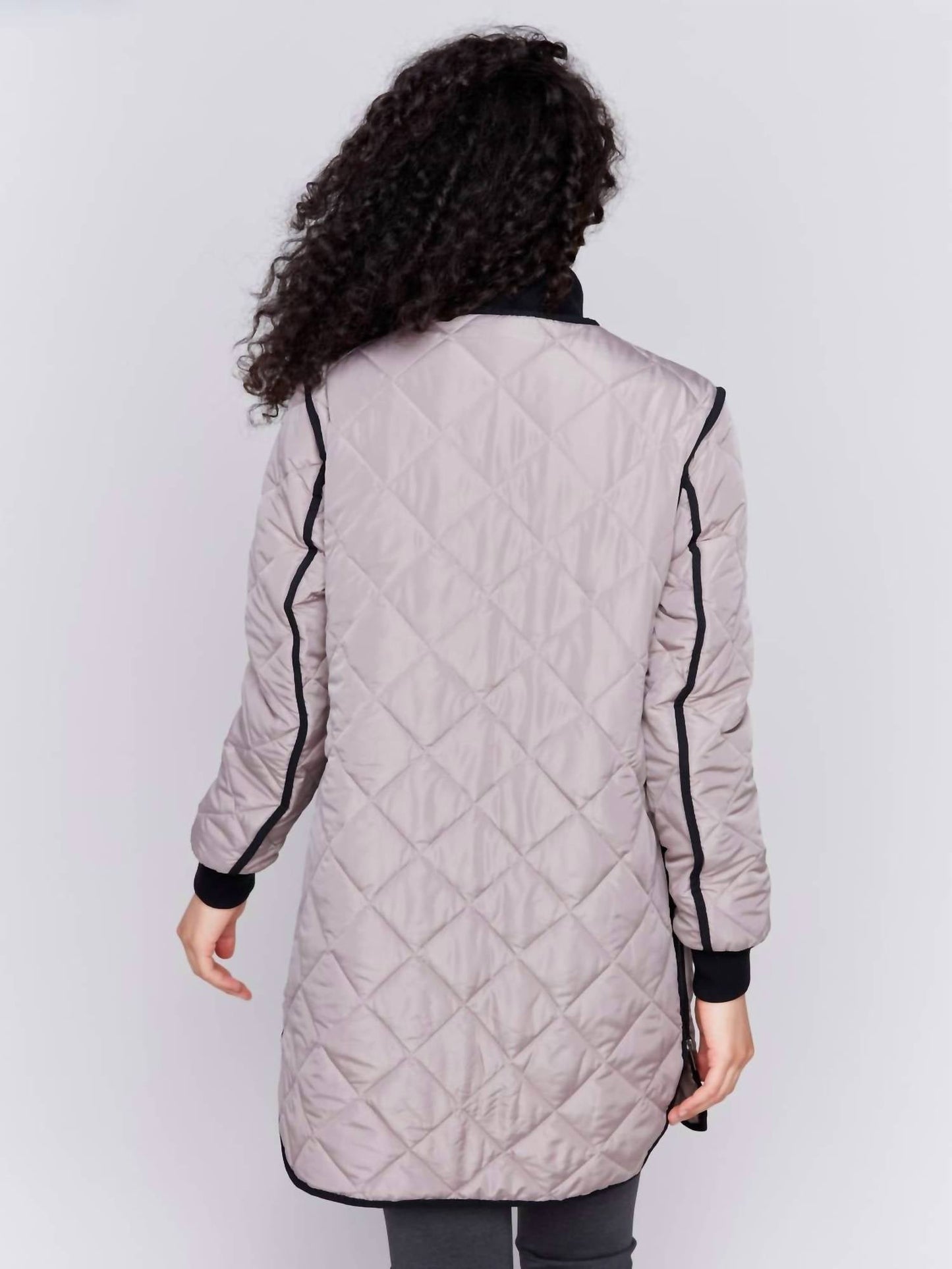 Charlie B - Long Quilted Jacket