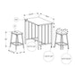 3 Pieces Dining Set, Counter Height, Rectangular, Small, Contemporary & Modern