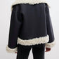 Free People - Kiki Faux Leather Sherpa Jacket
