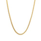 3.2mm 14k Yellow Gold Classic Solid Miami Cuban Chain