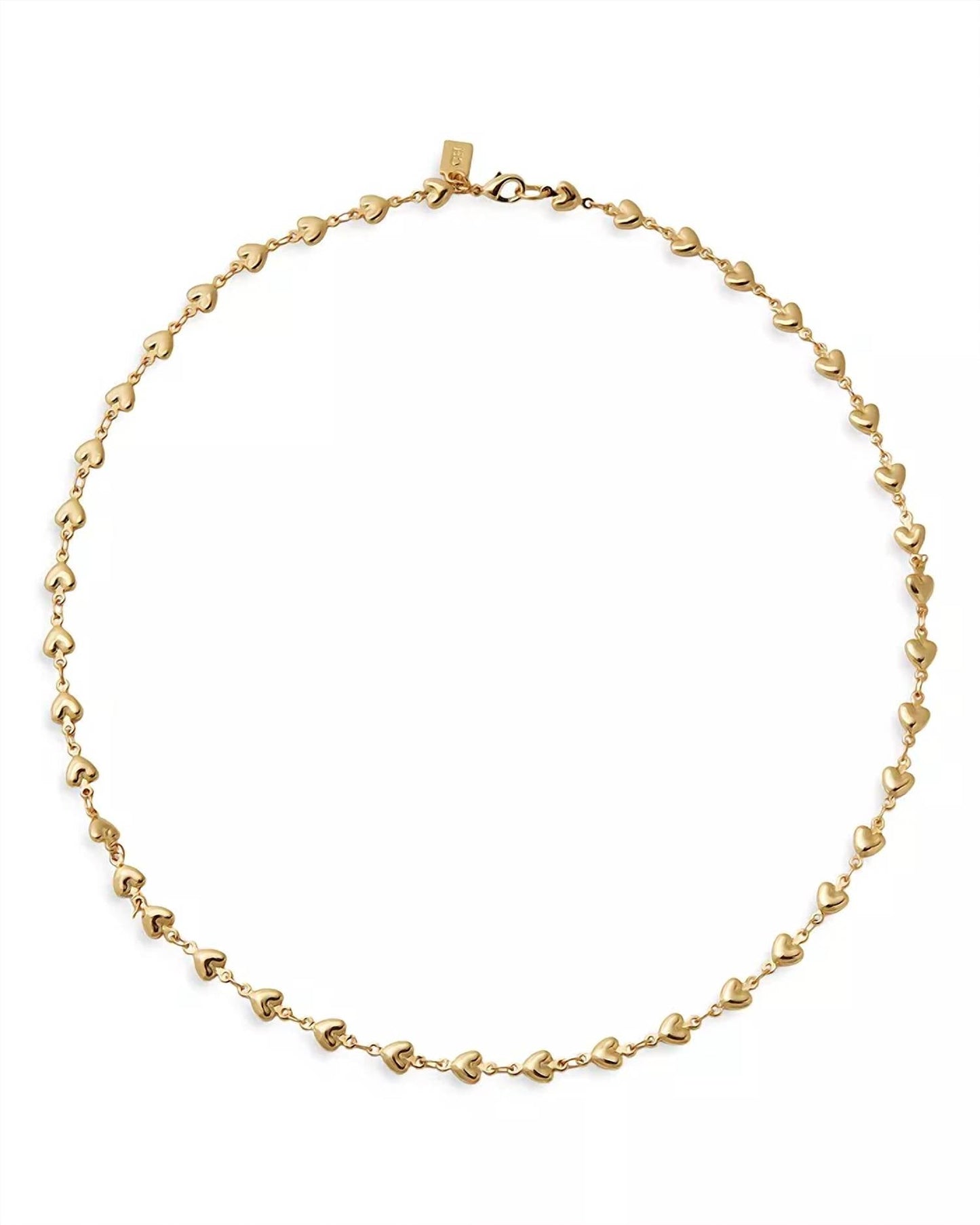 Crystal Haze - Colar Habibi Chain Coração 18k