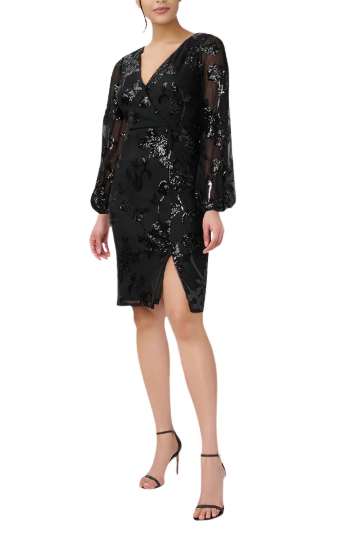 Adrianna Papell - Sequined Sheath Dress