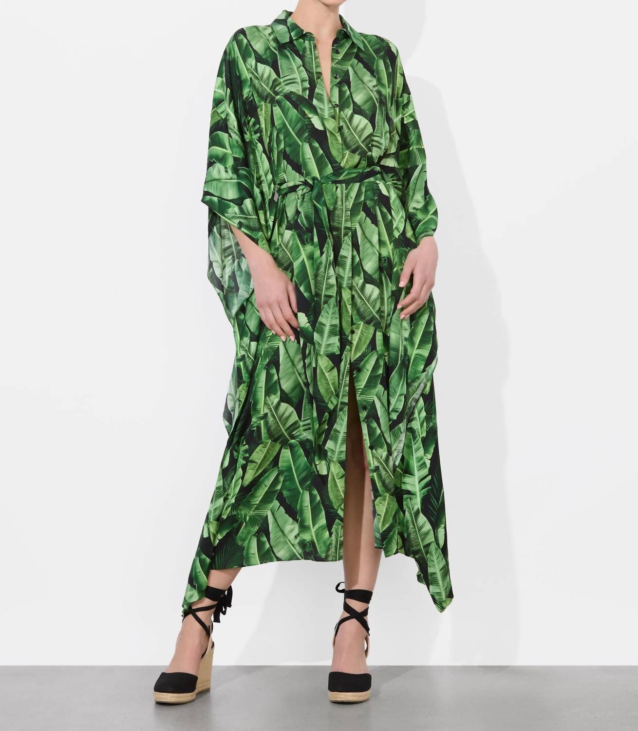 Alice + Olivia - Deanne Midi Shirt Dress With Belt