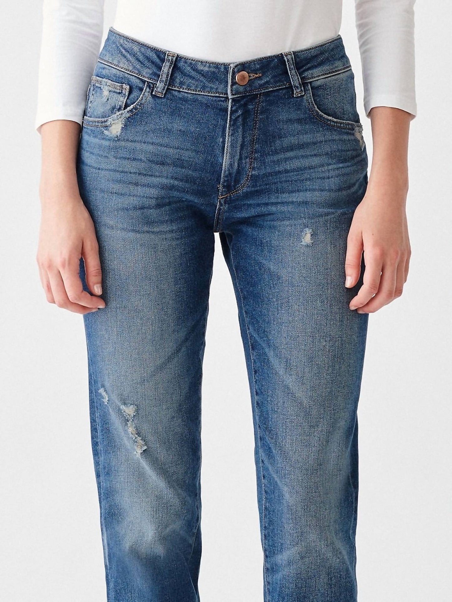 Dl1961 - Women'S - Riley Boyfriend Straight Jean