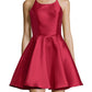 Alyce Paris - Classic Halter Mini Dress