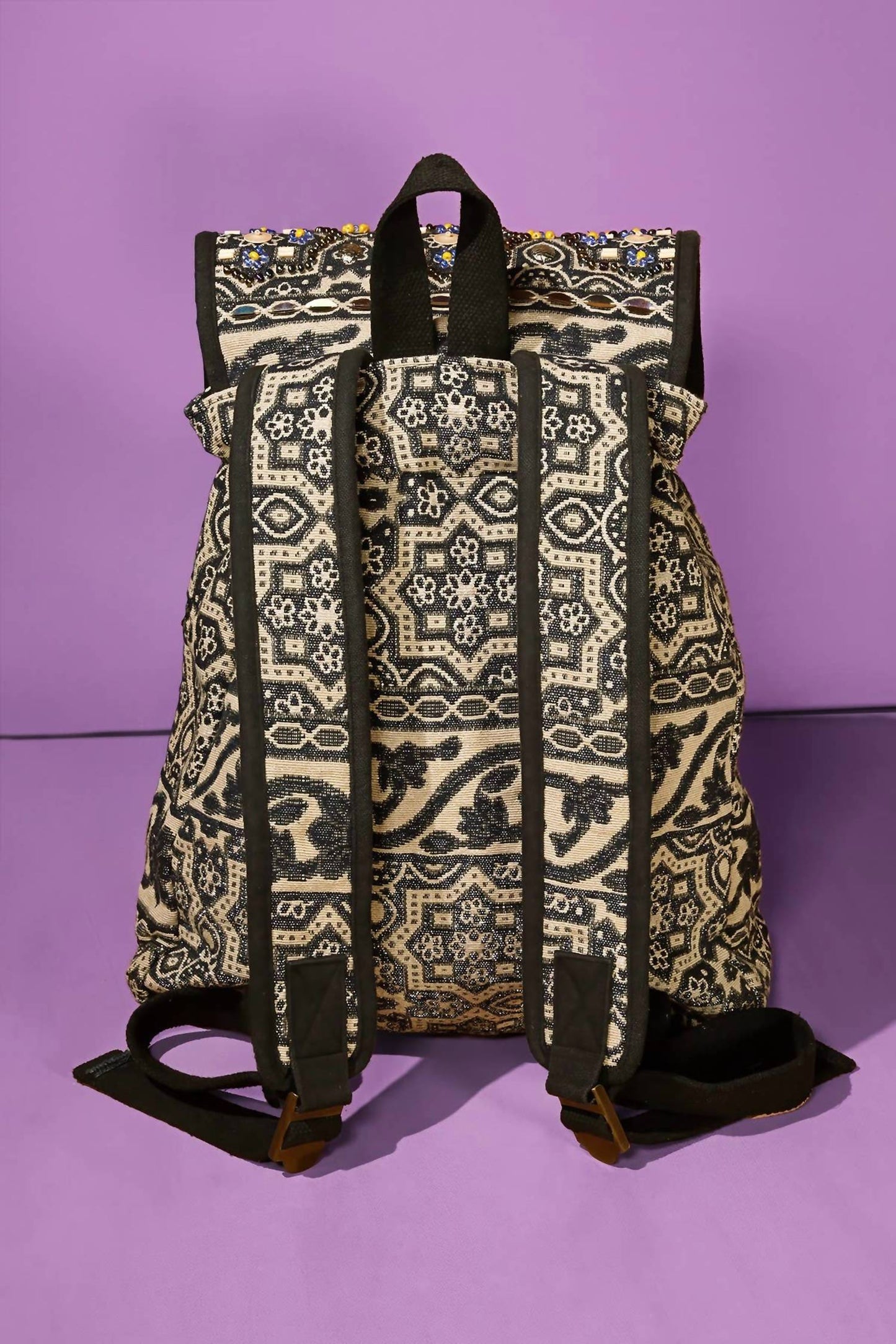 Urbanista - Women's Hand-Beaded Front Pocket Backpack