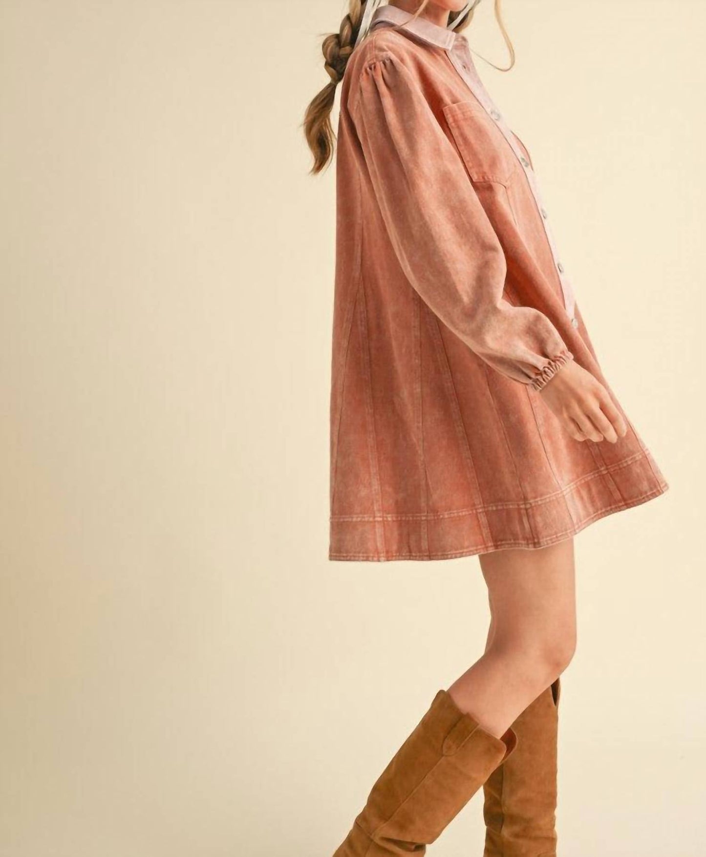 &Merci - Edge Line Denim Mini Dress