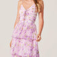 Astr - DAYTONA PLEATED FLORAL MAXI DRESS