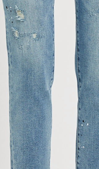 Risen - Calça Jeans Cônica de Cintura Média