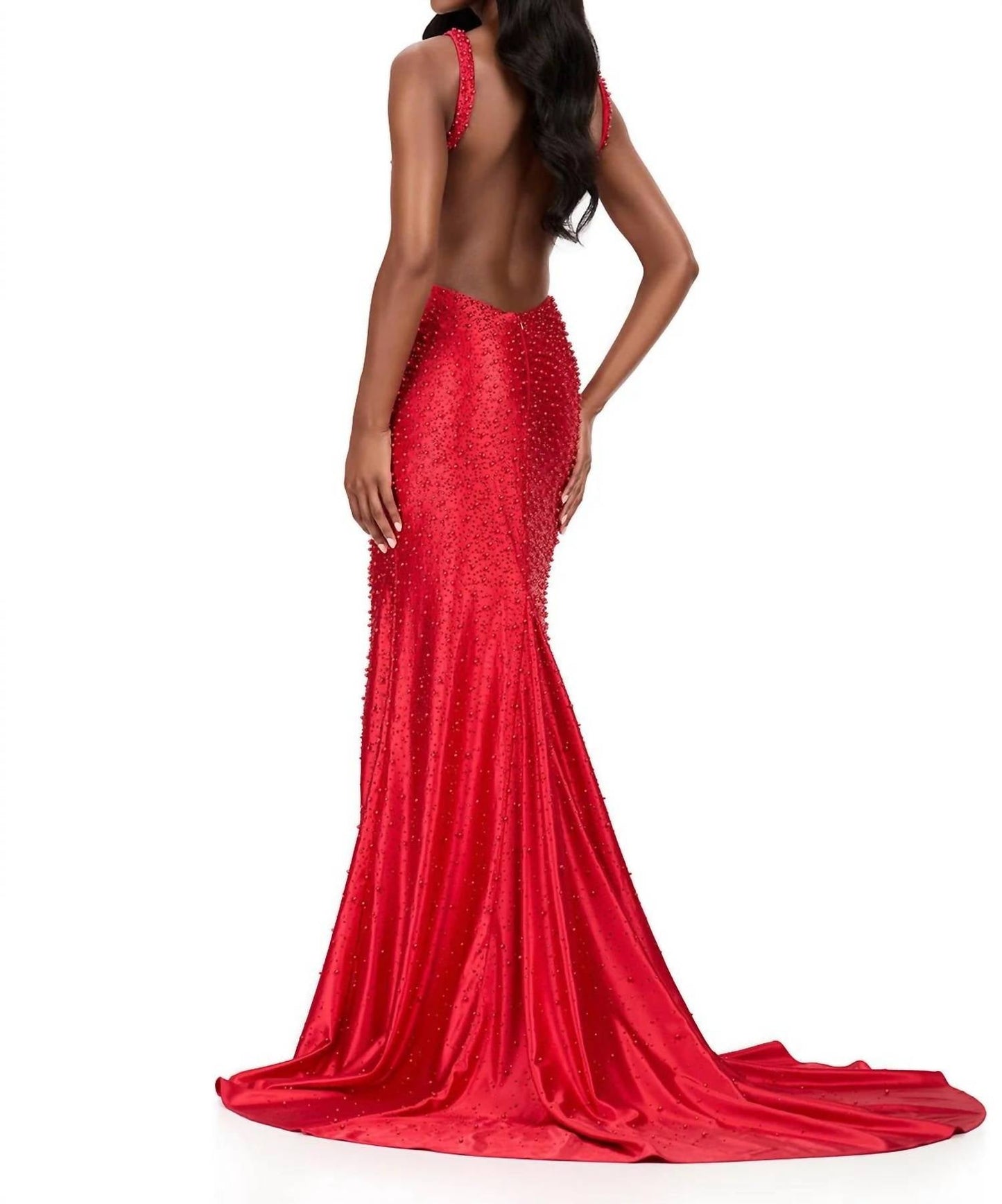 Ashleylauren - Beaded Evening Gown