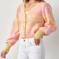 &Merci - HEART BUTTON-FRONT CARDIGAN