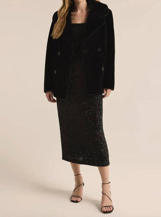 Z Supply - Casaco de pele sintética trespassado Gem