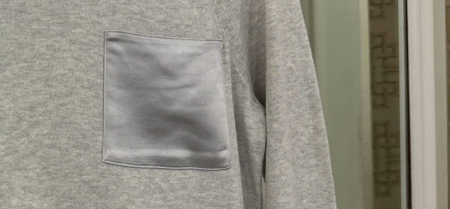 J. Society - Women's Crewneck With Satin Pocket Sweatshirt