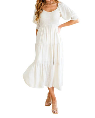 Mittoshop - Vestido midi em camadas Bellisima