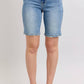 Judy Blue - High Waist Vintage Wash Bermuda Denim Short