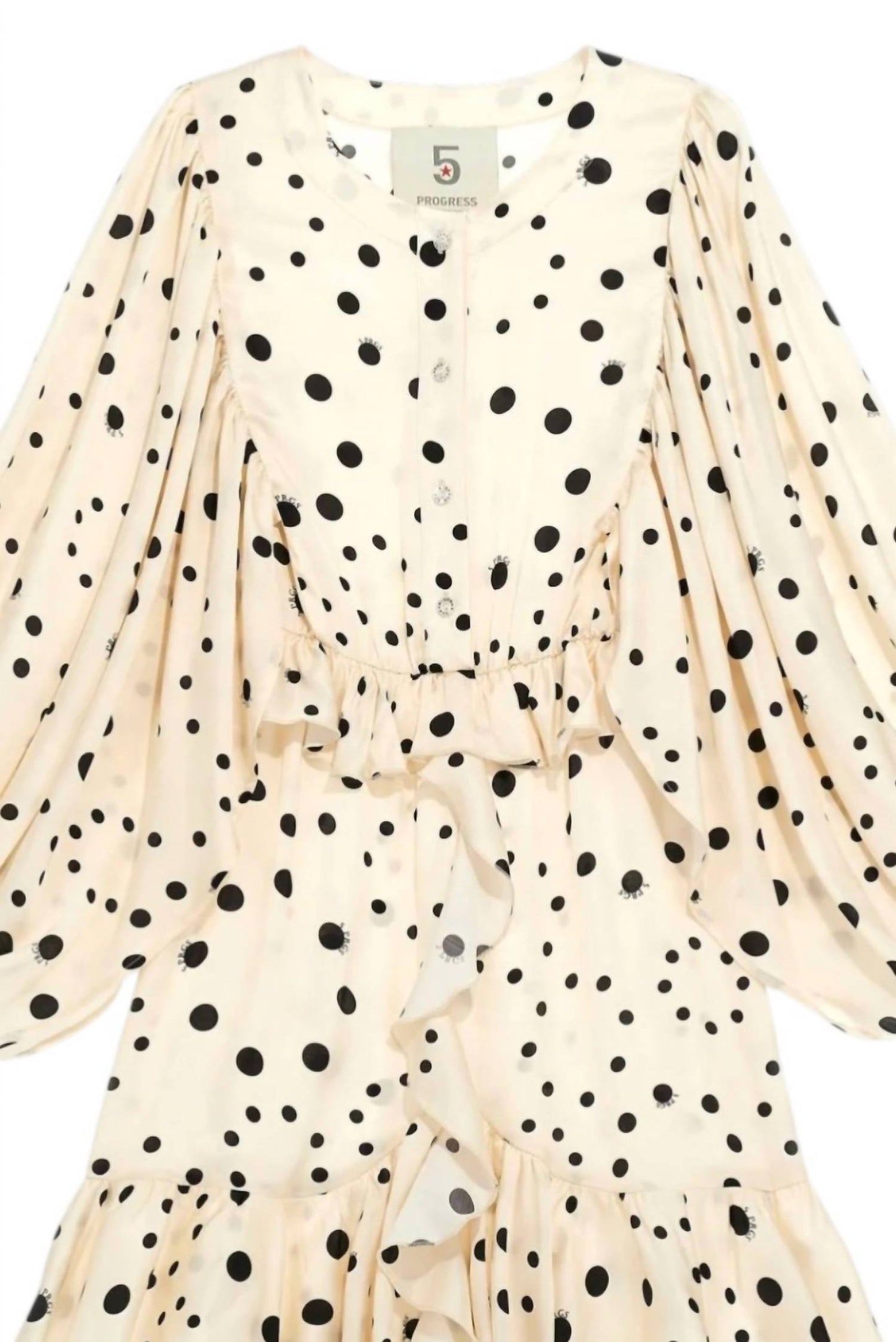 5 Progress - Women's Balloon Sleeve Mini Dress