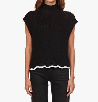 Autumn Cashmere - Scallop Edge Shaker Top