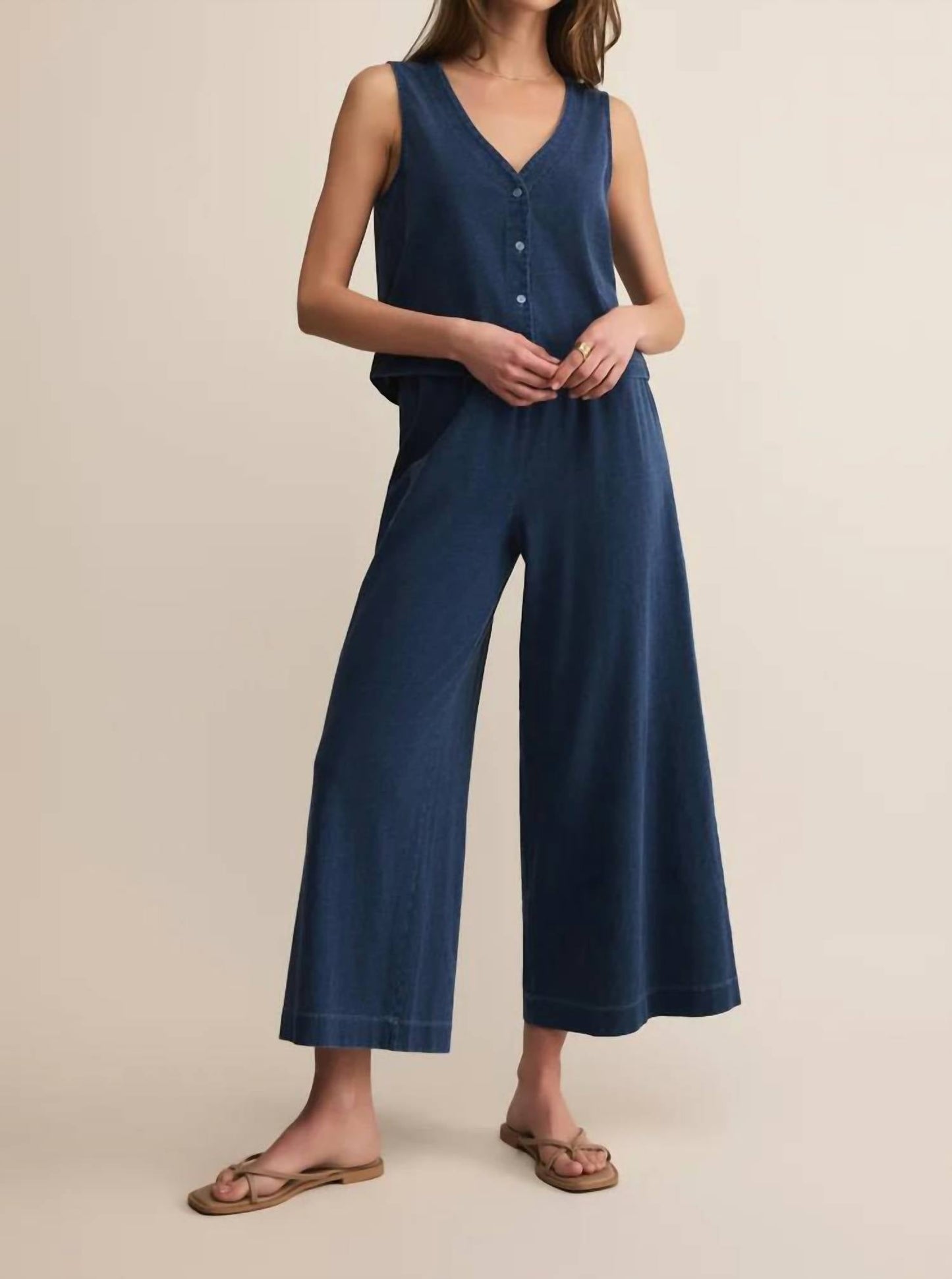 Z Supply - Solace Jersey Denim Top