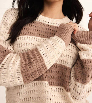 Z Supply - Bonaparte Stripe Crochet Sweater