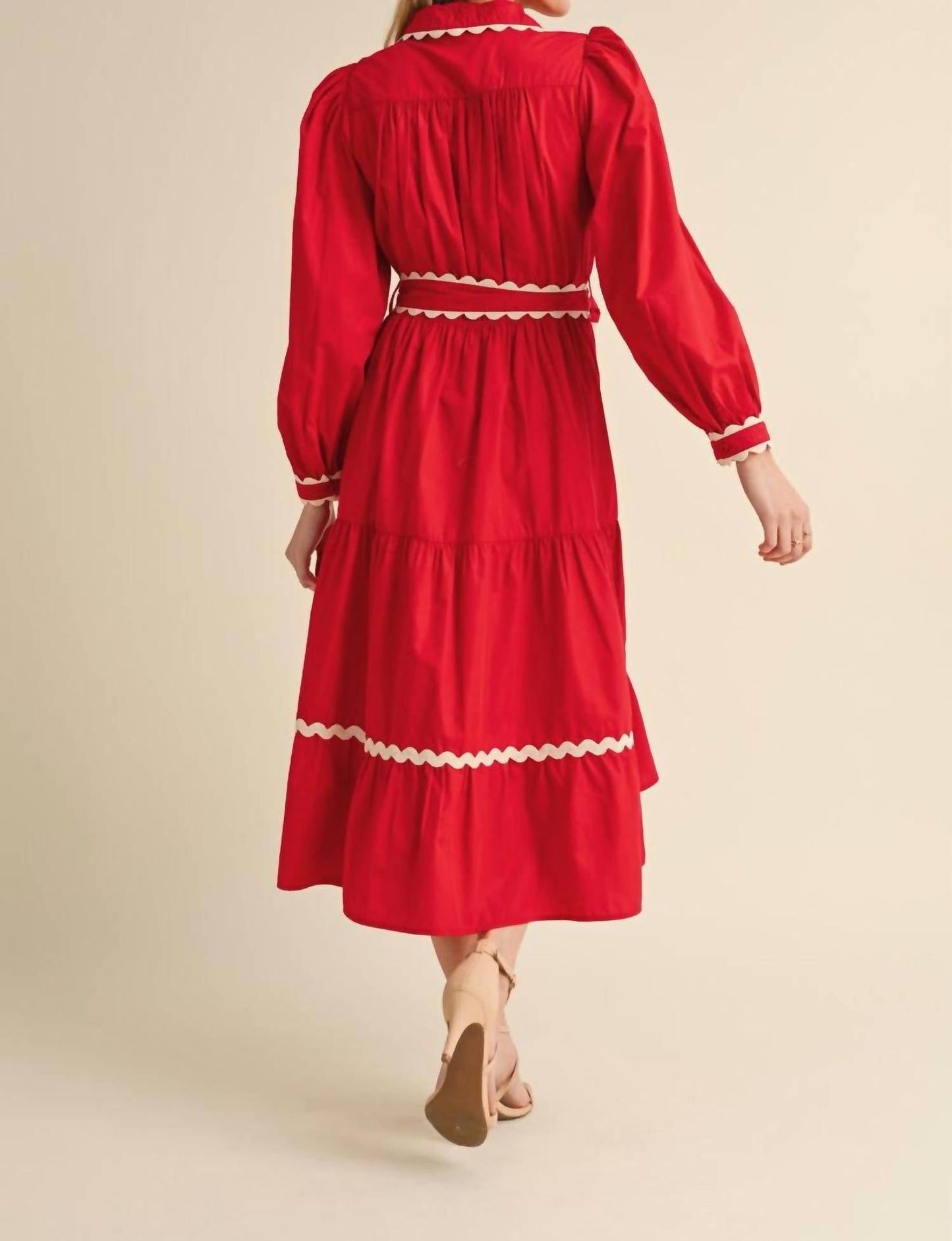 Jodifl - Peppermint Kiss Long Sleeve Dress