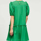 Current Air - Eyelet Ruffle Detail Mini Dress