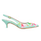 Beautiisoles By Robyn Shreiber - Women's Cancun Floral Printed Leather Slingback