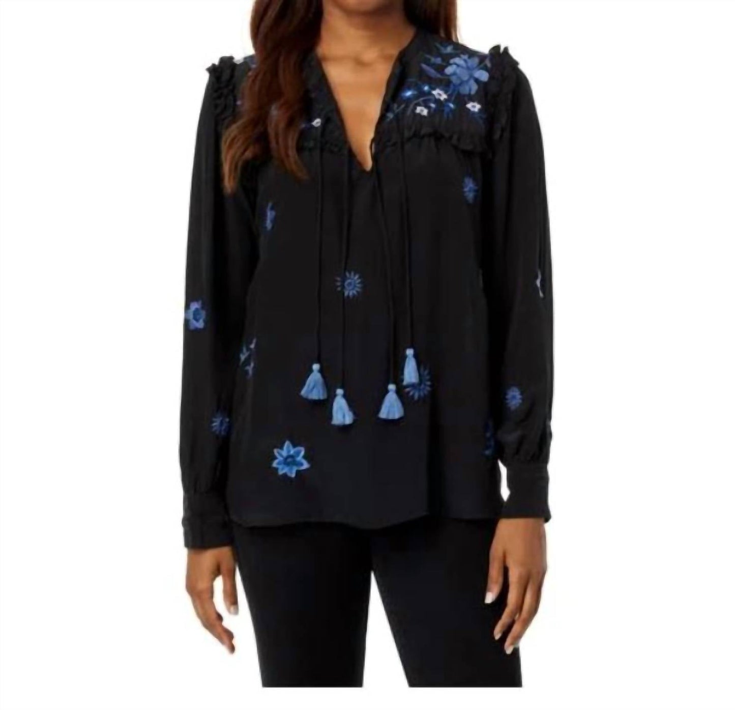 Johnny Was - Jazmine Ruffle Yoke Blouse
