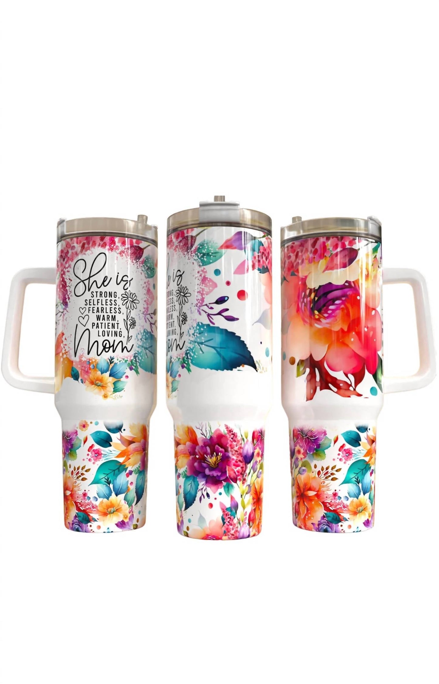 Southern Backroad Tees - She is Strong Mom Tumbler