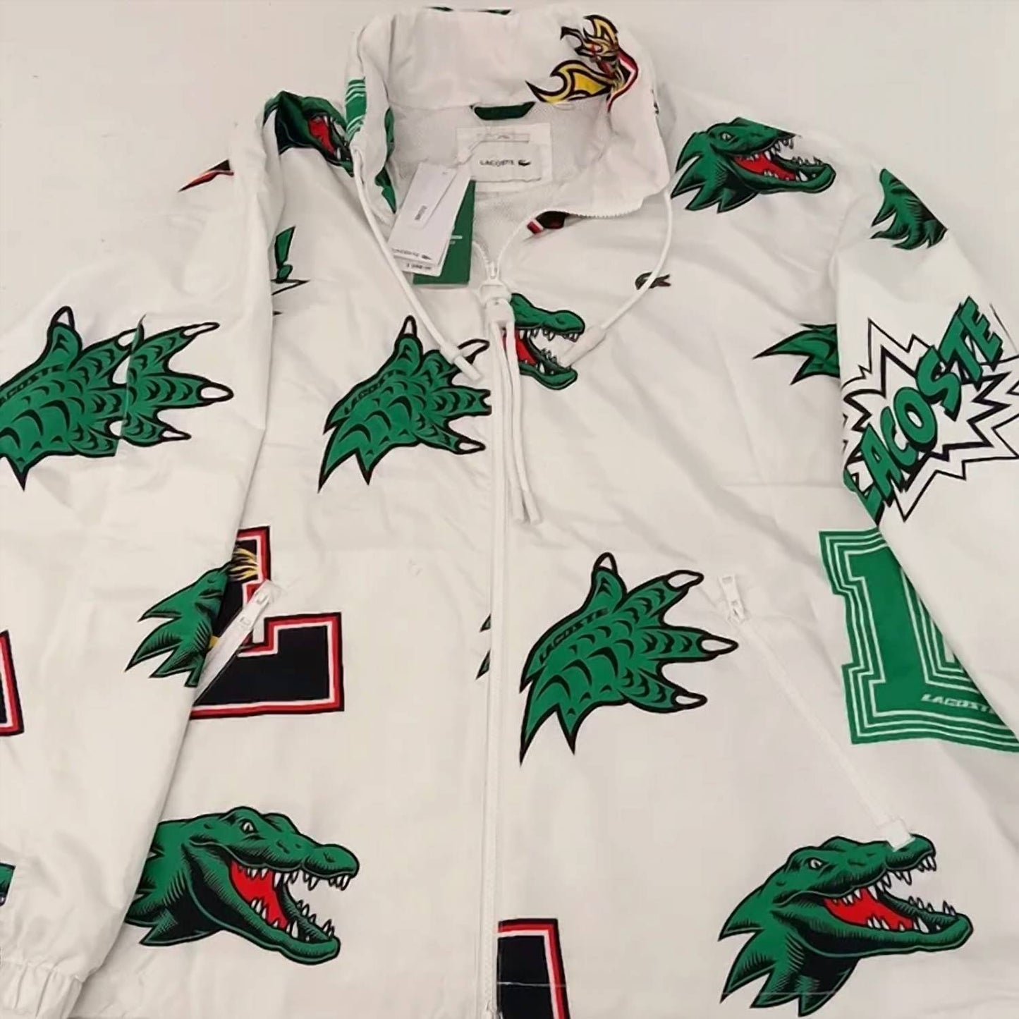 Lacoste - Unisex Water-repellent Gator Logo Windbreaker Jacket