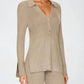 525 America - Women's Gemma Ribbed Polo Top